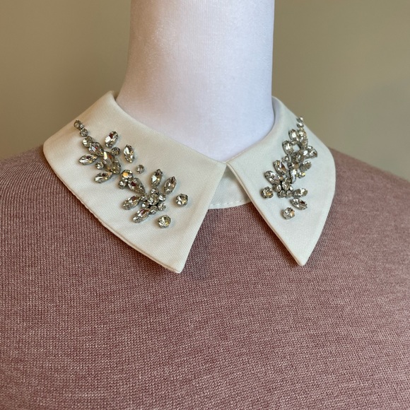 Vila Milano Sweater With Rhinestones Collar - Picture 3 of 8